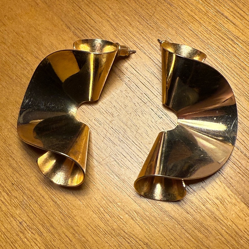 Gold Statement Earrings